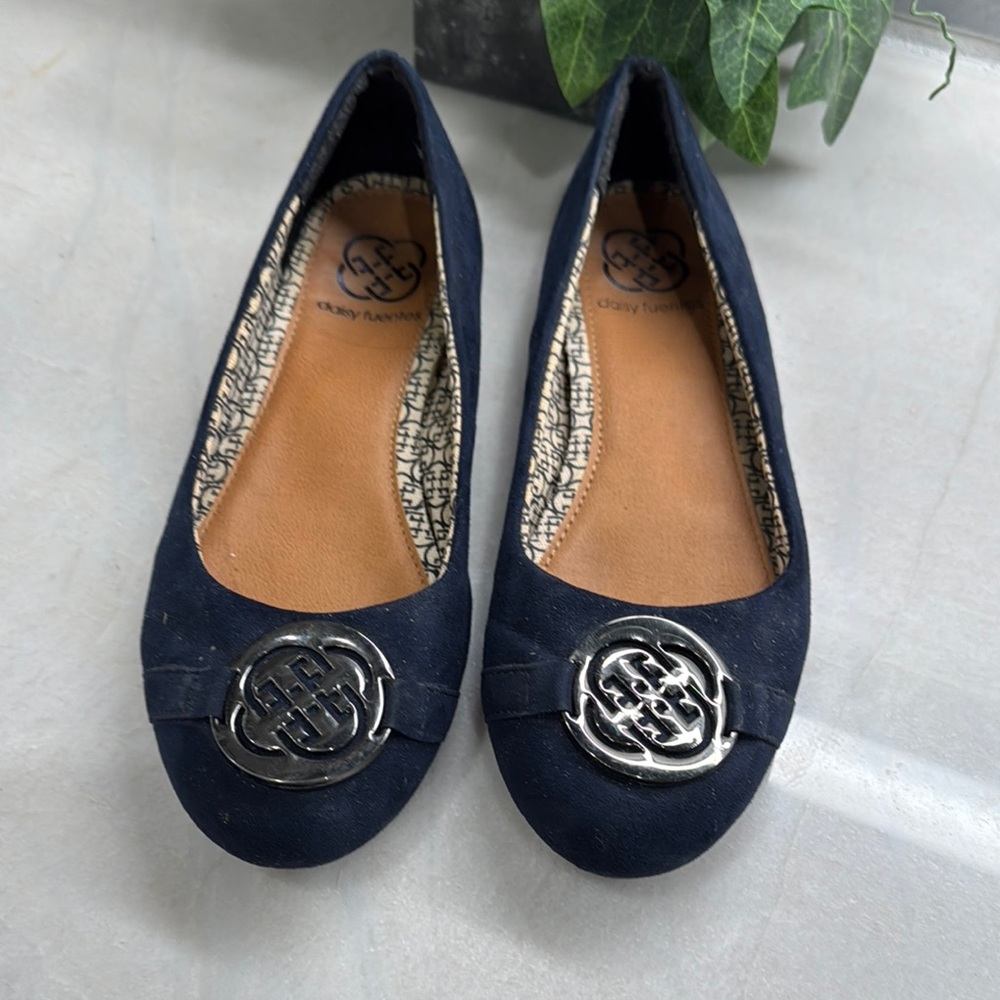 Daisy Fuentes Women’s Shoes Navy Ruby Ballet Flats Size 7M